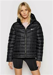 Nike Sportswear Κοντό Γυναικείο Puffer Μπουφάν Αντιανεμικό για Χειμώνα Μαύρο από το Spartoo