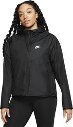 Nike Sportswear Γυναικείο Μπουφάν Running Μαύρο από το Spartoo
