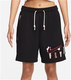 Nike Swoosh Standard Issue Γυναικεία Υφασμάτινη Βερμούδα σε Μαύρο χρώμα από το HallofBrands