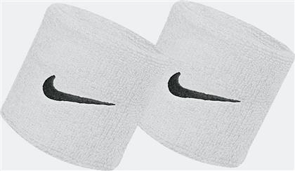 Nike Swoosh Wristbands N.NN.04.OS-101 WHITE/BLACK από το Cosmos Sport