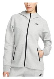 Tech Fleece Windrunner Γυναικεία Ζακέτα Φούτερ με Κουκούλα Γκρι Nike