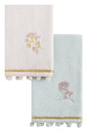 Home Σετ Πετσέτες 2 X 30x50 Floral Ροζ Γαλάζιο Nima