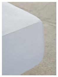 Σεντόνι King Size με Λάστιχο 180x200x32εκ. Unicolors White Nima