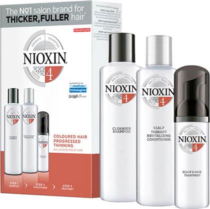 Nioxin \3-Part System Trial Kit 4 Σετ Περιποίησης Μαλλιών κατά της Τριχόπτωσης με Σαμπουάν 3τμχ