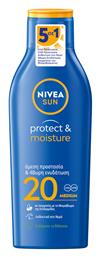 Protect & Moisture Αδιάβροχη Αντηλιακή Κρέμα για το Σώμα SPF20 200ml Nivea