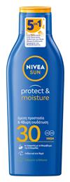 Protect & Moisture Αδιάβροχη Αντηλιακή Κρέμα για το Σώμα SPF30 200ml Nivea