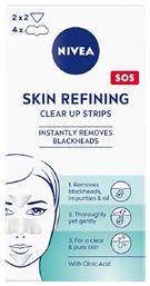 Skin Refining Clear Up Strips Μάσκα Προσώπου για Καθαρισμό 6τμχ Nivea