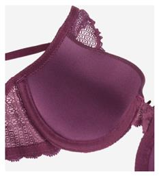 Δαντελένιο Σετ Εσωρούχων Σουτιέν με Brazil Μπορντώ Norddiva