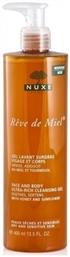 Reve de Miel Face & Body Ultra-Rich Cleansing Gel with Honey & Sunflower 400ml Nuxe