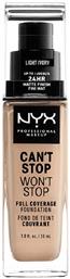 Makeup Can't Stop Won't Stop Liquid Make Up 04 Light ivory 30ml Nyx Professional