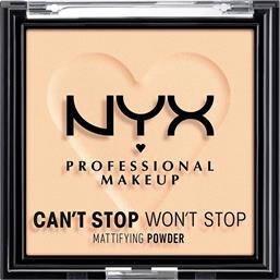 Nyx Professional Makeup Can't Stop Won't Stop Matte Powder 02 Light 6gr