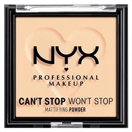 Makeup Can't Stop Won't Stop Matte Powder 02 Light 6gr Nyx Professional