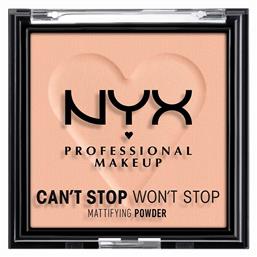 Makeup Can't Stop Won't Stop Matte Powder Πούδρα 04 Medium 6gr Nyx Professional