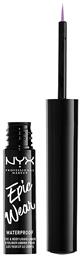 Makeup Epic Wear Waterproof Πινέλο Eye Liner 6 Lilac 3.5ml Nyx Professional