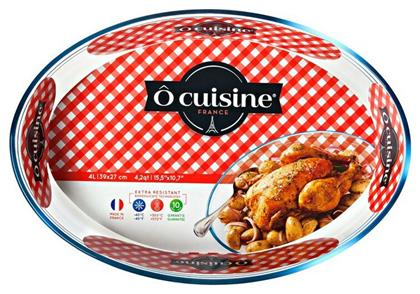 Οβάλ Πυρίμαχο Σκεύος Γυάλινο 39x27cm Ocuisine