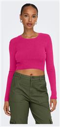 Γυναικείο Crop Top Μακρυμάνικο Fuchsia Purple Only