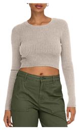 Γυναικείο Crop Top Μακρυμάνικο Γκρι Only από το Z-mall