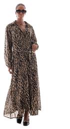 Maxi Σεμιζιέ Φόρεμα Animal Print Only