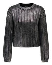 Πουλόβερ Ασημί-μαύρο 15331238 Only από το ProjectShops