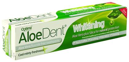 Aloe Dent Whitening Οδοντόκρεμα Χωρίς Φθόριο 100ml Optima Naturals