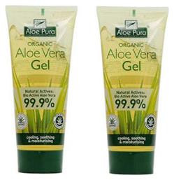 Organic Aloe Vera Gel Gel Σώματος 2x100ml Optima Naturals