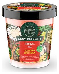 Body Dessers Scrub για Αδυνάτισμα και την Κυτταρίτιδα Σώματος Tropical Mix Scrub 450ml Organic Shop