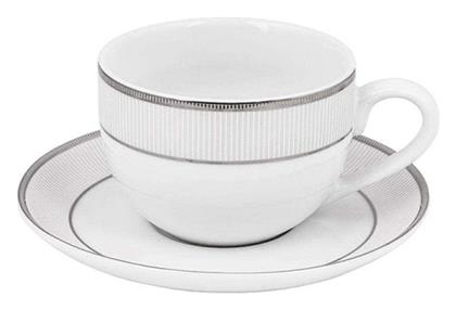 Classic Stripes Σετ Φλιτζάνια Tσαγιού από Πορσελάνη Λευκά 220ml 6τμχ Oriana Ferelli