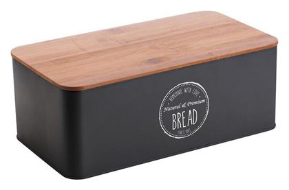 Ψωμιέρα Μεταλλική Μαύρη 42.3x23x12.7cm Oriana Ferelli