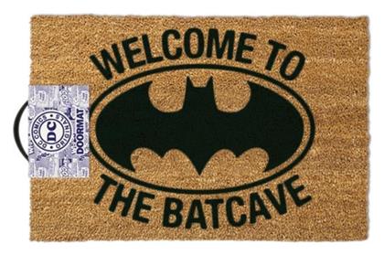 Πατάκι Εισόδου από Κοκοφοίνικα Welcome To The Batcave Μπεζ 40x60εκ. Out of the Blue