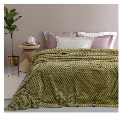 Aster Κουβέρτα Fleece Μονή 160x220εκ. Green Palamaiki