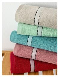 Σετ Πετσέτες Μπάνιου 3τμχ Elton Red Βάρους 450gr/m² Palamaiki