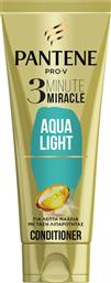 Pantene Pro-V 3 Minute Miracle Aqua Light Conditioner για Ενυδάτωση για Όλους τους Τύπους Μαλλιών 200mlΚωδικός: 13905628