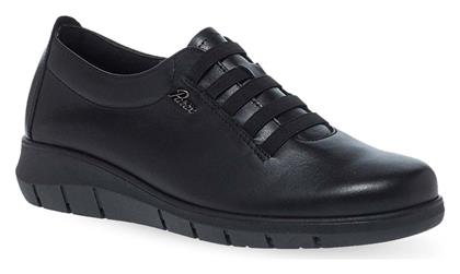 Δερμάτινα Γυναικεία Slip-On Μαύρα Parex από το Parex