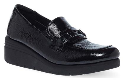 Δερμάτινα Γυναικεία Slip-On Μαύρα Parex από το Parex