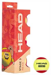 Παιδικα Μπαλακια Tennis Head Head Stage 3 Red 3 Τμχ
