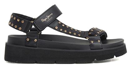 Ανατομικά Σανδάλια Μαύρα Pepe Jeans