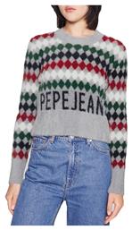 Pepe Jeans E1 Baylor Μακρυμάνικο Γυναικείο Πουλόβερ Βαμβακερό Πολύχρωμο
