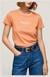 Pepe Jeans Γυναικείο T-shirt Peach από το Karakikes