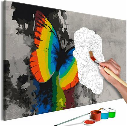 Πίνακας για να τον ζωγραφίζεις - Colourful Butterfly 60x40 - Διαστάσεις (εκατ)Μήκος: 60 Ύψος: 40 - Polihome