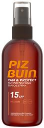 Oil Tan & Protect SPF15 Αντηλιακό Λάδι 150ml Piz Buin