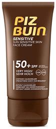 Sensitive Cream SPF50 Αντηλιακή Κρέμα 50ml Piz Buin