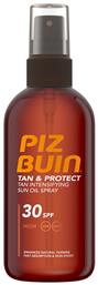 Tan & Protect Oil SPF30 Αντηλιακό Λάδι 150ml Piz Buin