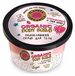 Natural Scrub Σώματος Strawberry & Chia Seeds 250ml Planeta Organica