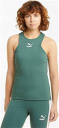 Puma Classics Αμάνικη Γυναικεία Αθλητική Μπλούζα Πράσινη