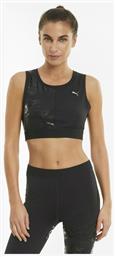 Αμάνικο Αθλητικό Crop Top Μαύρο Puma