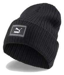 Beanie Γυναικείος Σκούφος με Rib Πλέξη σε Μαύρο χρώμα Puma