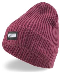 Classic Beanie Γυναικείος Σκούφος με Rib Πλέξη σε Φούξια χρώμα Puma από το Modivo