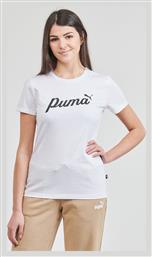 Ess+ Γυναικείο T-shirt Λευκό Puma από το Spartoo