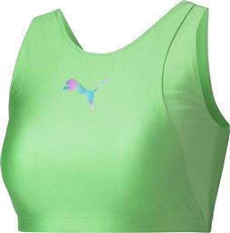 Puma Evide Γυναικείο Αθλητικό Μπουστάκι Πράσινο από το Zakcret Sports