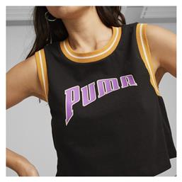 Γυναικείο Αθλητικό Crop Top Αμάνικο Black Puma